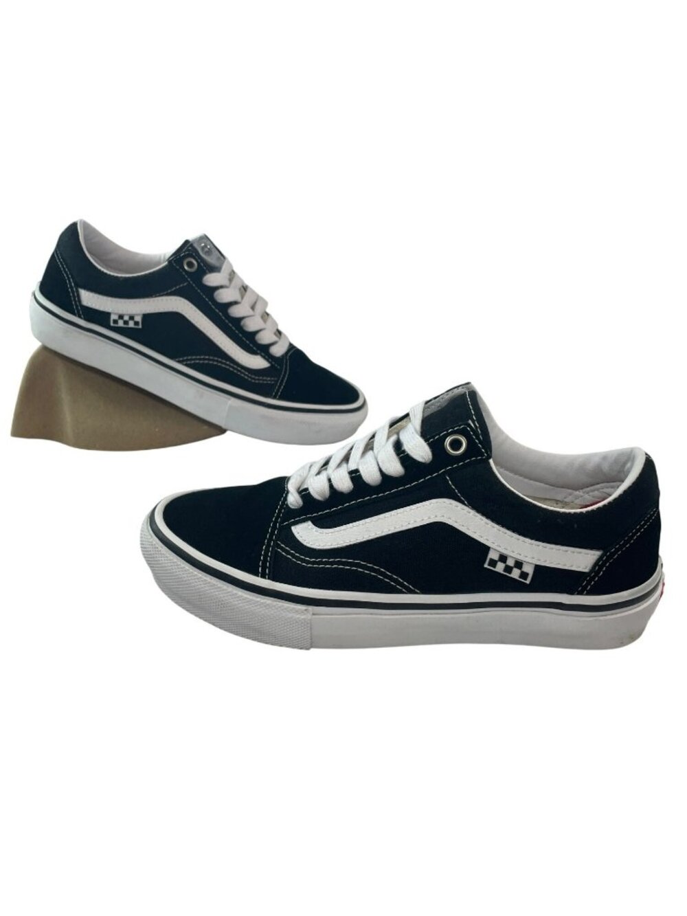 Vans Skate Old Skool Black/White Low-Top Shoes Classic Canvas Suede Men's 6 NWT